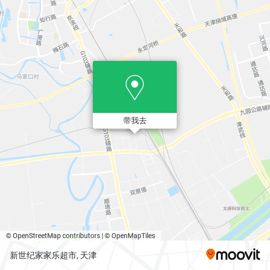 新世纪家家乐超市地图