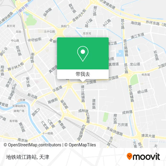 地铁靖江路站地图