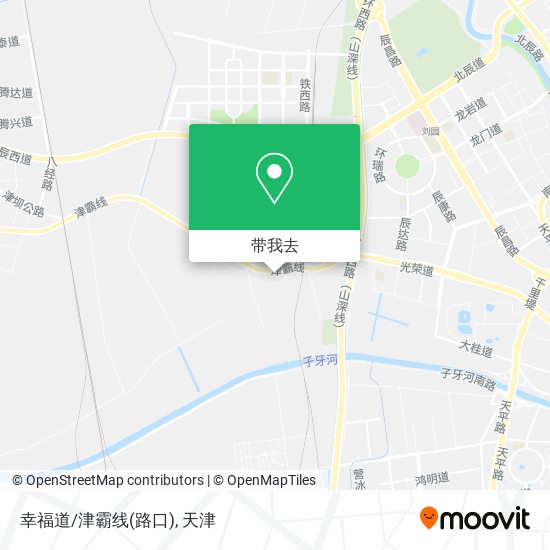 幸福道/津霸线(路口)地图