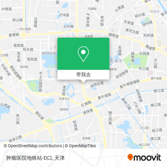 肿瘤医院地铁站-D口地图