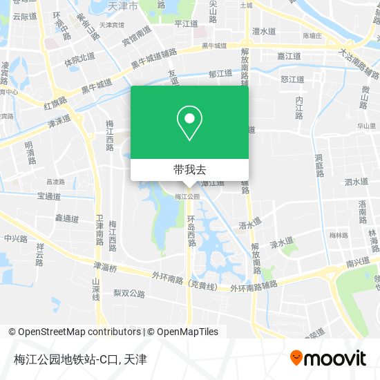 梅江公园地铁站-C口地图