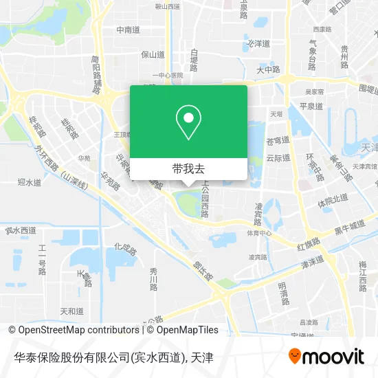 华泰保险股份有限公司(宾水西道)地图