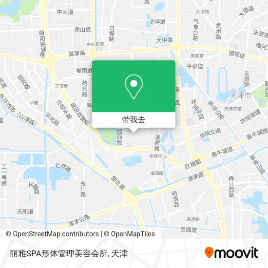 丽雅SPA形体管理美容会所地图