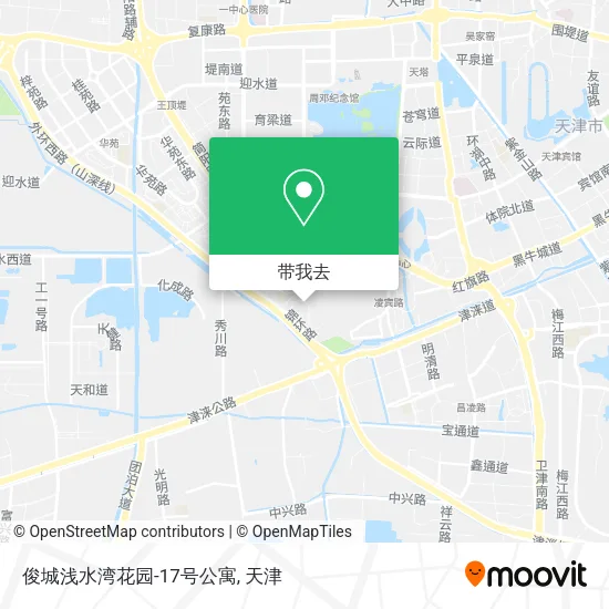 俊城浅水湾花园-17号公寓地图