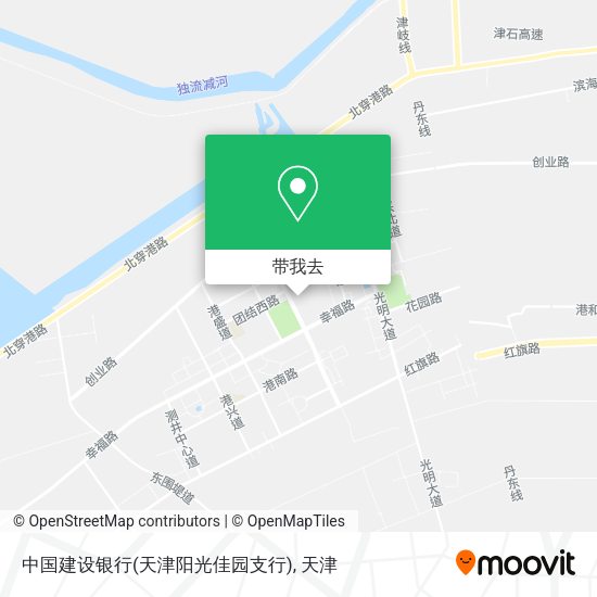 中国建设银行(天津阳光佳园支行)地图