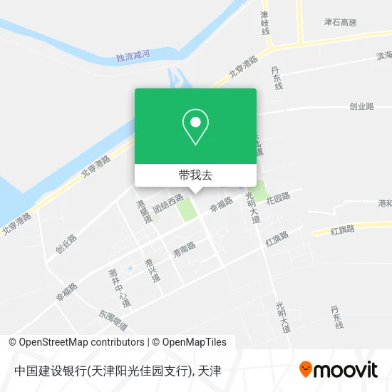 中国建设银行(天津阳光佳园支行)地图