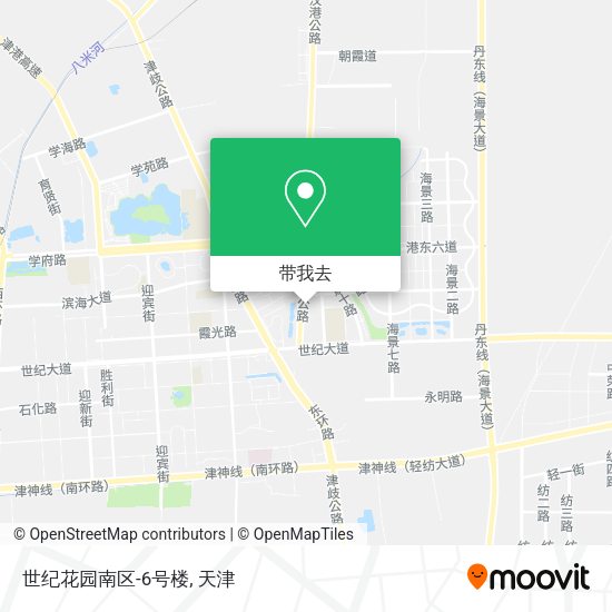 世纪花园南区-6号楼地图