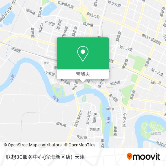 联想3C服务中心(滨海新区店)地图