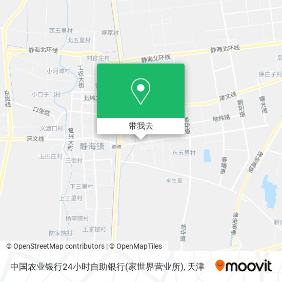中国农业银行24小时自助银行(家世界营业所)地图