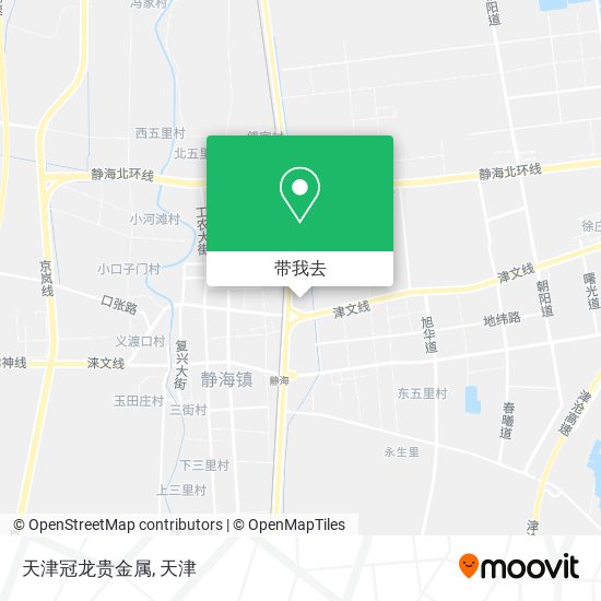 天津冠龙贵金属地图