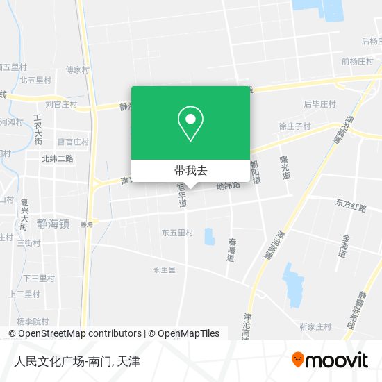 人民文化广场-南门地图