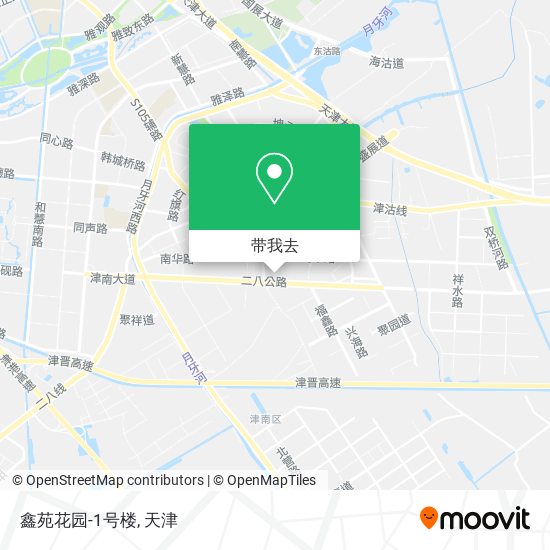 鑫苑花园-1号楼地图