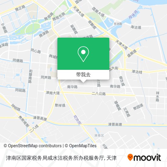 津南区国家税务局咸水沽税务所办税服务厅地图