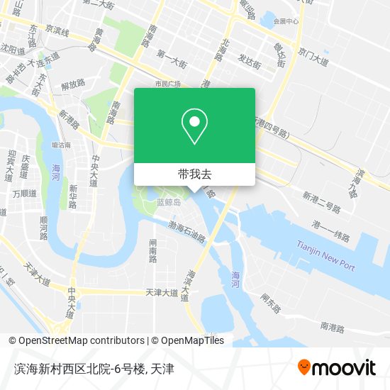 滨海新村西区北院-6号楼地图