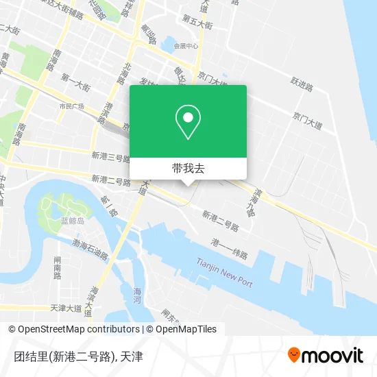 团结里(新港二号路)地图