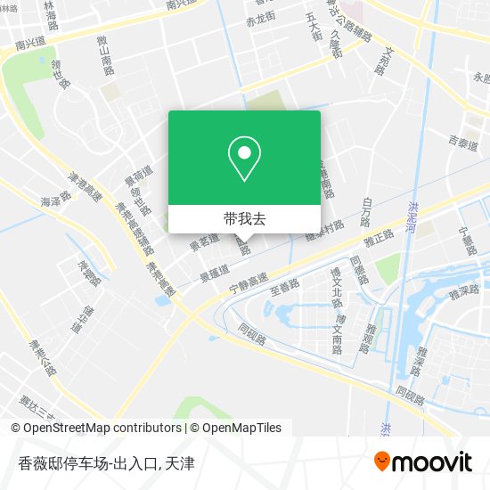 香薇邸停车场-出入口地图