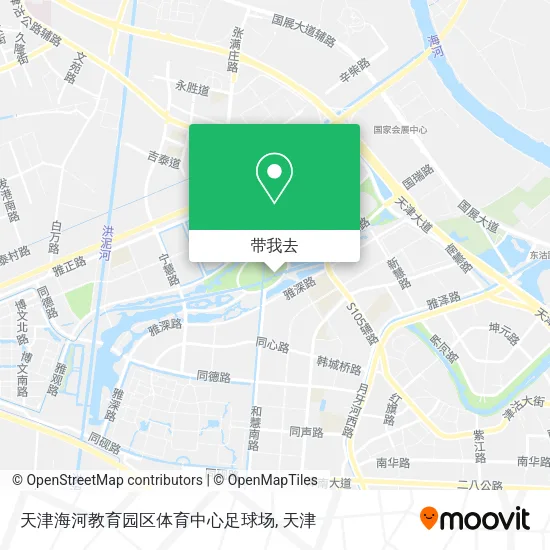 天津海河教育园区体育中心足球场地图