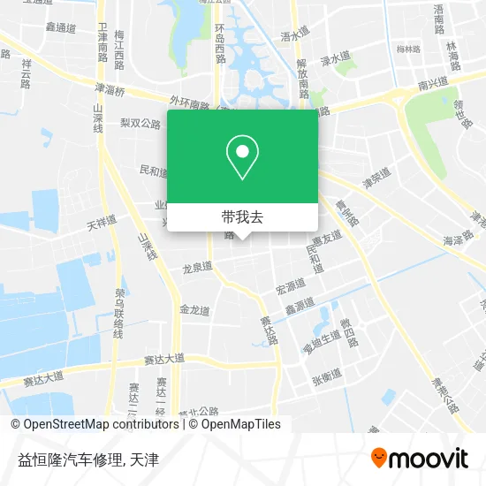 益恒隆汽车修理地图