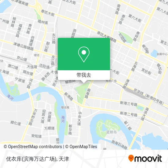 优衣库(滨海万达广场)地图