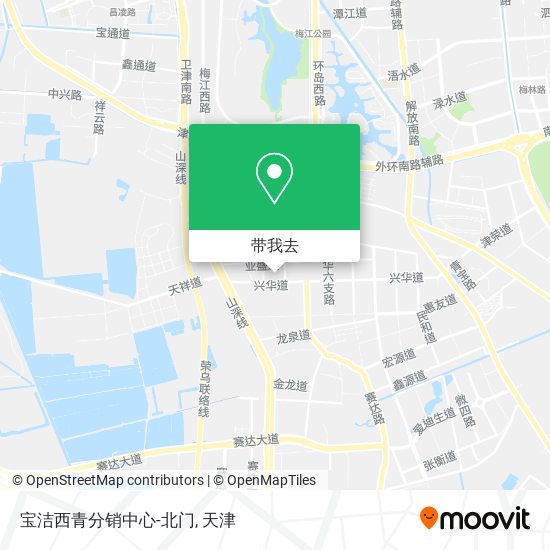 宝洁西青分销中心-北门地图