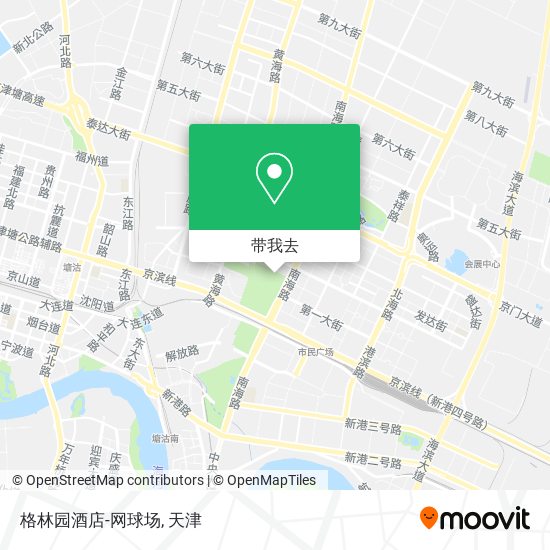 格林园酒店-网球场地图