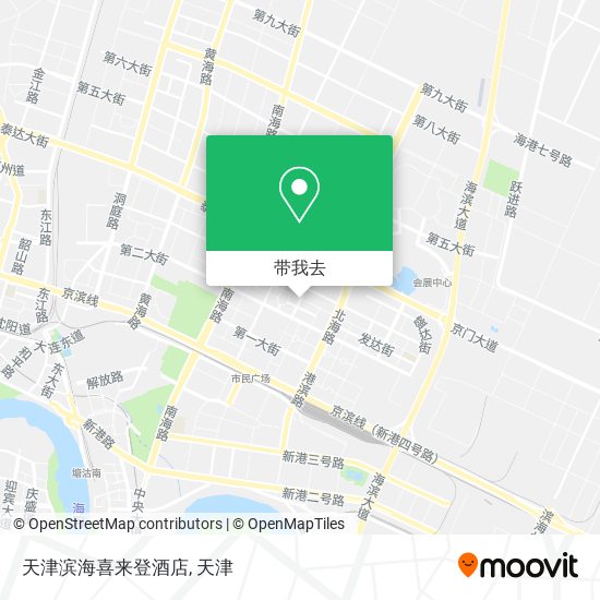 天津滨海喜来登酒店地图