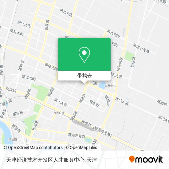 天津经济技术开发区人才服务中心地图