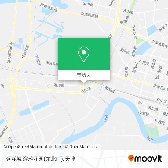 远洋城·滨雅花园(东北门)地图
