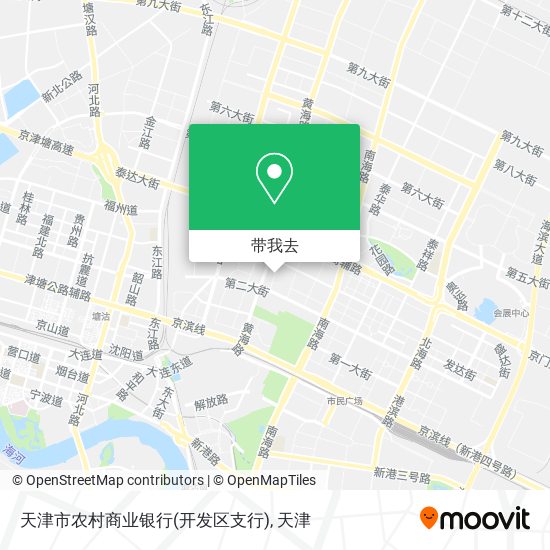 天津市农村商业银行(开发区支行)地图