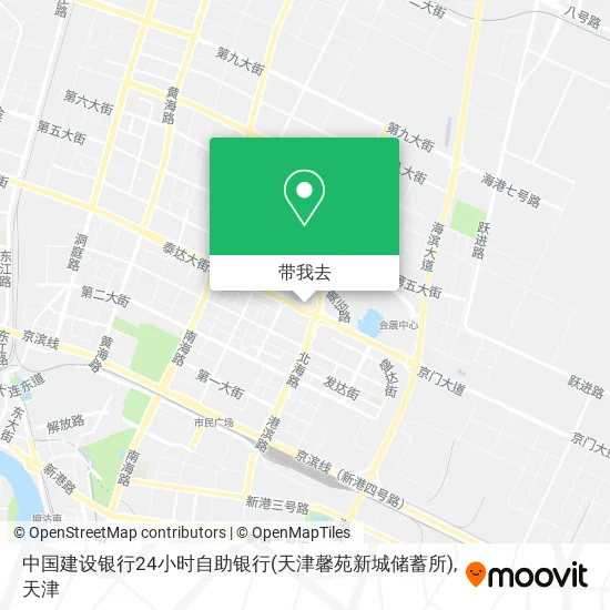 中国建设银行24小时自助银行(天津馨苑新城储蓄所)地图