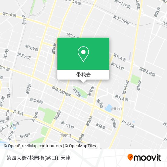 第四大街/花园街(路口)地图