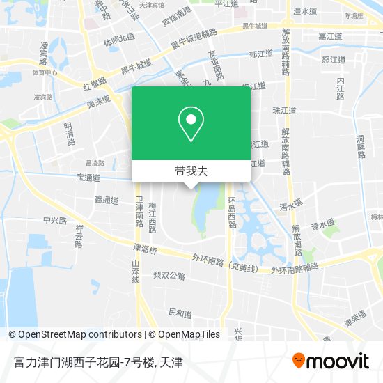 富力津门湖西子花园-7号楼地图