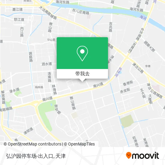 弘沪园停车场-出入口地图