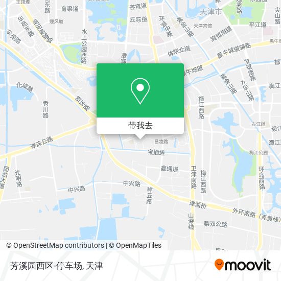 芳溪园西区-停车场地图