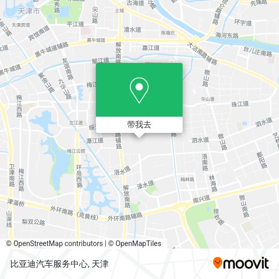 比亚迪汽车服务中心地图