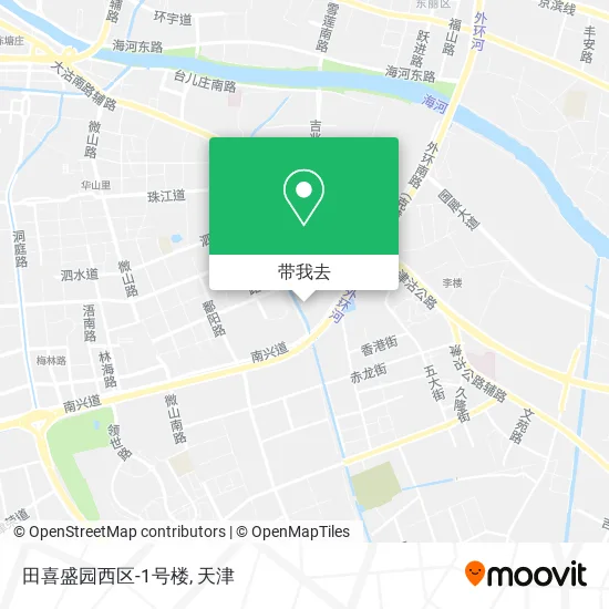 田喜盛园西区-1号楼地图