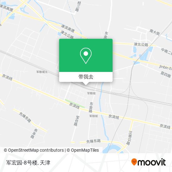 军宏园-8号楼地图