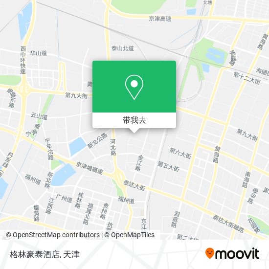 格林豪泰酒店地图