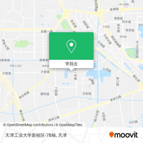 天津工业大学新校区-7B栋地图