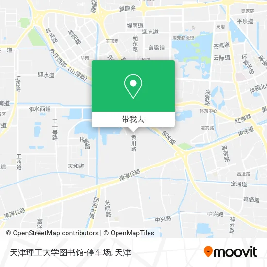 天津理工大学图书馆-停车场地图