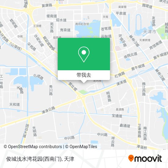 俊城浅水湾花园(西南门)地图