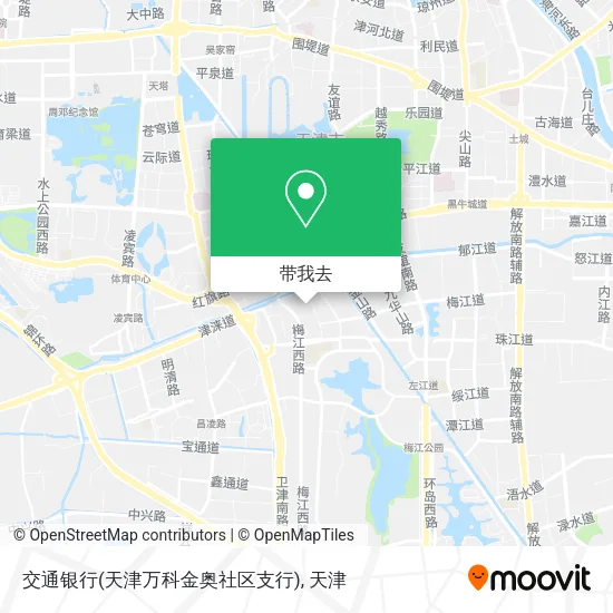 交通银行(天津万科金奥社区支行)地图