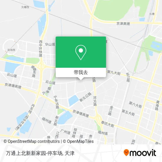 万通上北新新家园-停车场地图