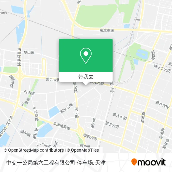 中交一公局第六工程有限公司-停车场地图