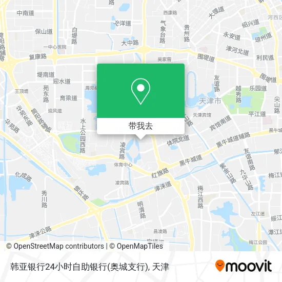 韩亚银行24小时自助银行(奥城支行)地图