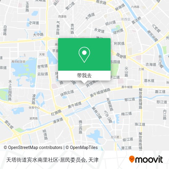 天塔街道宾水南里社区-居民委员会地图