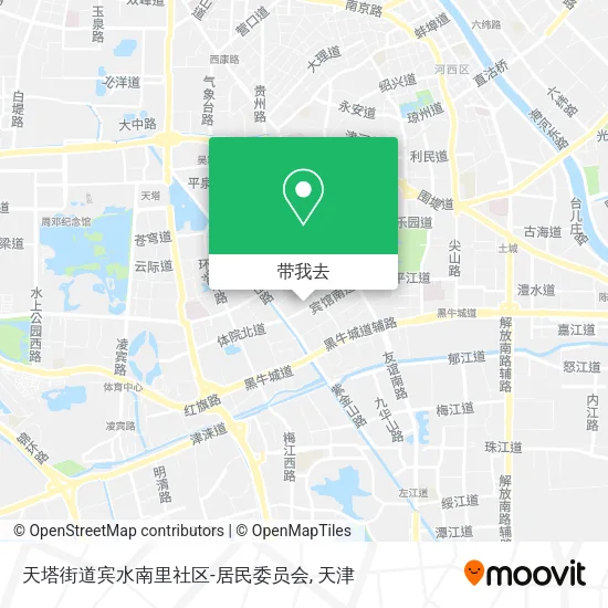 天塔街道宾水南里社区-居民委员会地图