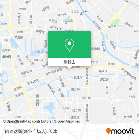 阿迪达斯(新业广场店)地图