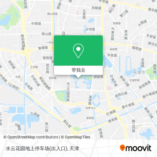 水云花园地上停车场(出入口)地图