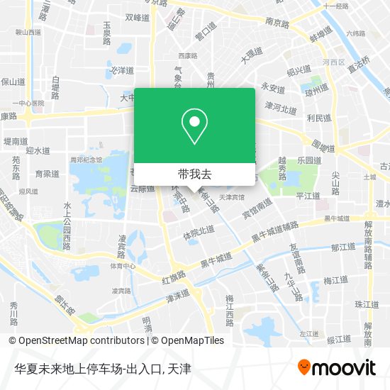 华夏未来地上停车场-出入口地图